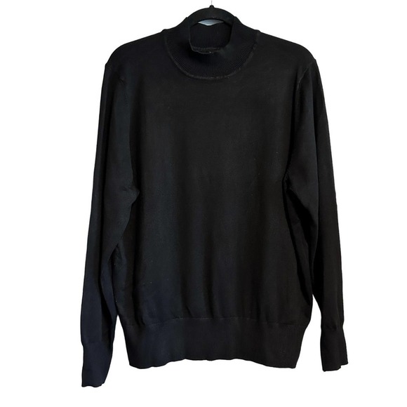 Wool City Classic Black Mock Neck Sweater NWT Size XXL - Picture 2 of 8
